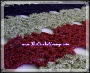 Homespun Pineapple Throw Closeup - Free Crochet Throw Pattern