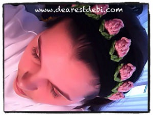 Crochet Flower Bud Headband - DearestDebi Free Crochet Pattern