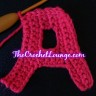 Block Capital Letter A - Free Crochet Alphabet Pattern