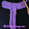 Block Capital Letter T - Free Crochet Alphabet Pattern
