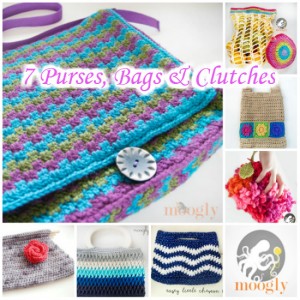 7 Purses, Bags & Clutches | Moogly Free Pattern Round-Up Extravaganza | The Crochet Lounge