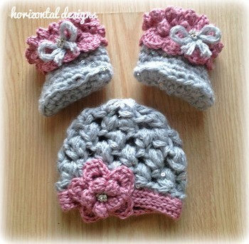 Horizontal Designs' Winter Princess Newborn Set Pattern PDF | The Crochet Lounge Birthday & Anniversary Bash Giveaway #7days