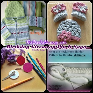 Moogly, Horizontal Designs, Dee's Crochet Creations Pin It Collage | The Crochet Lounge Birthday & Anniversary Bash Giveaway #7days Pin It