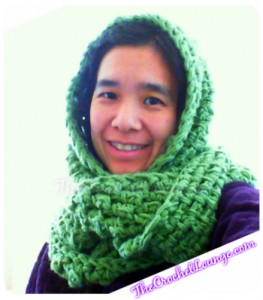 Chunky Bricks and Bobbles Cowl Inverted Wear | The Crochet Lounge™ | Free Pattern