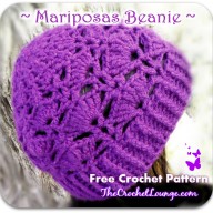 Mariposas Beanie - Free Crochet Pattern