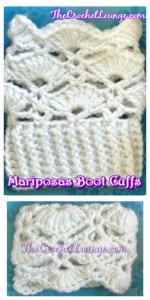 Mariposas Boot Cuffs Vert - Free Crochet Pattern | The Crochet Lounge™