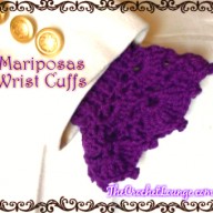 Mariposas Wrist Cuffs - Free Crochet Pattern