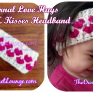 Eternal Love Hugs and Kisses Headband - Free Crochet Headband Pattern