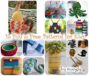 15 Fun & Free Patterns for Kids by Moogly Free Pattern Round-Up Extravaganza