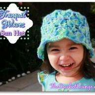 Tranquil Waves Toddler Sun Hat (Cloche) - Free Crochet Pattern