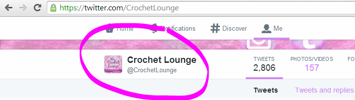 Twitter 2014 Profile Photo Miniaturized | Small Business Social Media Help | The Crochet Lounge™