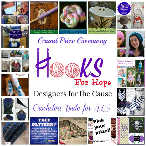 TCL Hooks for Hope ALS Benefit Giveaway #Crochet #TCLCrochetLove #Hooks4Hope
