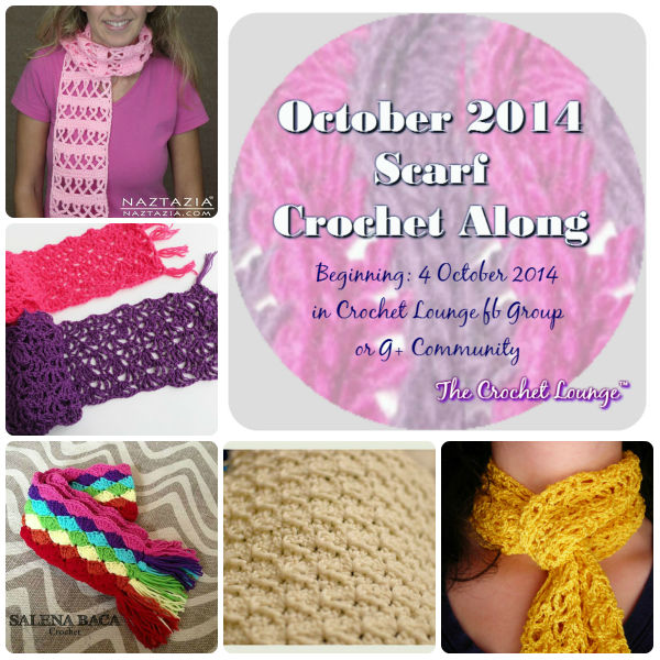 October Scarf Crochet Along 2014 | The Crochet Lounge™ #Crochet #TCLCrochetLove #OctoberCAL
