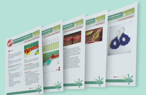 Crafty Crochet Embellishments with Linda Permann - ClassMaterials | The Crochet Lounge™ #Crochet