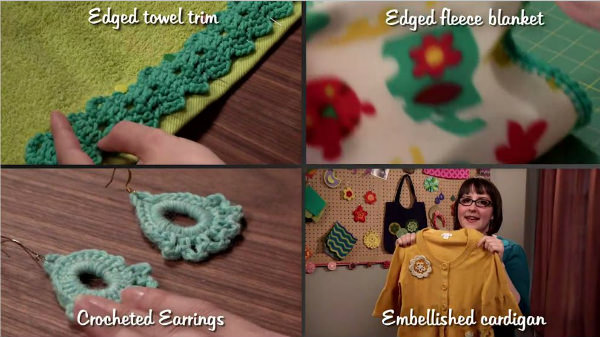 Crafty Crochet Embellishments  - Class Project Collage | The Crochet Lounge™ #Crochet