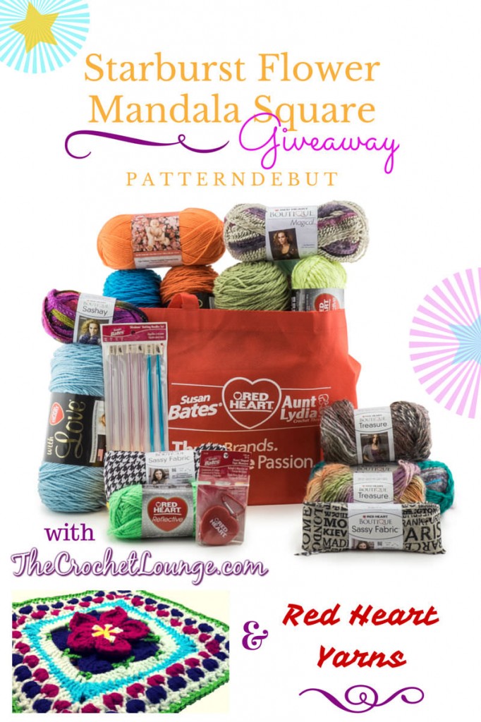Starburst Flower Mandala Square Giveaway